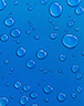 Water Drops on Blue